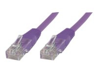 MicroConnect - Nätverkskabel - RJ-45 (hane) till RJ-45 (hane) - 20 cm - UTP - CAT 6 - halogenfri - lila