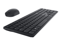 Dell Pro KM5221W - Tangentbord och mus - trådlöst - 2,4 GHz - QWERTY - Pan Nordic - svart - för Latitude 3320, 3520, 7320 Detachable Vostro 15 3515 XPS 17 9710