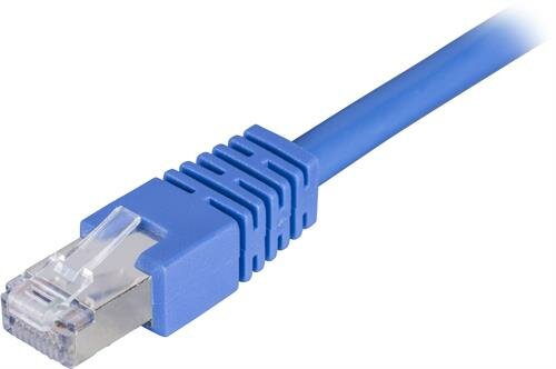 Deltaco FTP Cat6 Nätverkskabel / 0.5m - Blå
