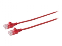 MicroConnect - Nätverkskabel - RJ-45 (hane) till RJ-45 (hane) - 5 m - 3.6 mm - UTP - CAT 6 - hakfri, tvinnad - röd