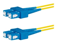 Lanview - Nätverkskabel - SC/UPC enkelläge (hane) till SC/UPC enkelläge (hane) - 5 m - 2 mm - fiberoptisk - duplex - 9 / 125 mikrometer - OS2 - halogenfri - gul
