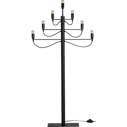 Star Trading Ljusstake MILANO Golv - Svart