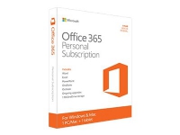 Microsoft 365 Personal - Licensabonnemet (1 år) - 1 användare, op til 5 enheter - ikkekommerciel - Hente - ESD - 32/64-bit, Click-to-Run - Win, Mac, Android, iOS - Alla språk - Eurozone