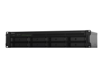 Synology RackStation RS1219+ - NAS-server - 8 fack - kan monteras i rack - SATA 6Gb/s - RAID 0, 1, 5, 6, 10, JBOD - RAM 2 GB - Gigabit Ethernet - iSCSI support - 2U