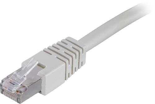 Deltaco FTP Cat6 Nätverkskabel / 1m - Grå