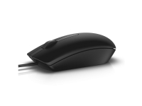 Dell MS116 - Mus - optisk - 2 knappar - kabelansluten - USB - svart - detaljhandel - för Inspiron 17R 57XX, 17R 7720 Latitude D630 OptiPlex 50XX, 5250, 90XX XPS One 27XX