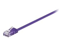 MicroConnect - Nätverkskabel - RJ-45 (hane) till RJ-45 (hane) - 2 m - UTP - CAT 6 - tvinnad, platt - lila