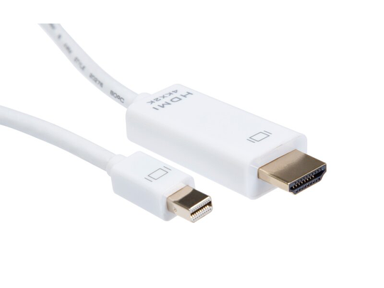 iiglo Mini-DisplayPort till HDMI-kabel 1m - Vit