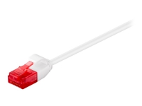 MicroConnect - Nätverkskabel - RJ-45 (hane) till RJ-45 (hane) - 20 m - UTP - CAT 6 - hakfri, tvinnad - vit