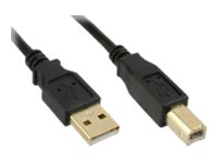 MicroConnect - USB-kabel - USB typ B (hane) till USB (hane) - USB 2.0 - 5 m - svart
