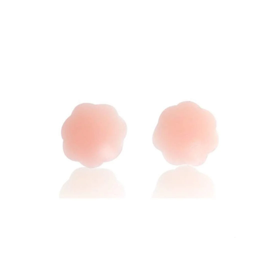 Blomformade nipple covers - Beige