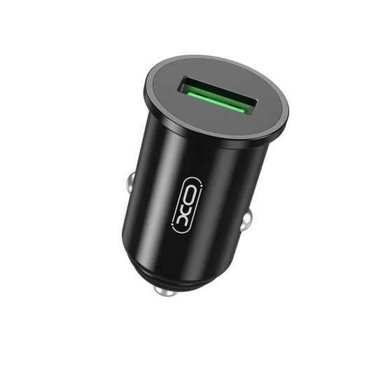 XO CC35 USB-laddare till cigarettuttaget 18W - svart