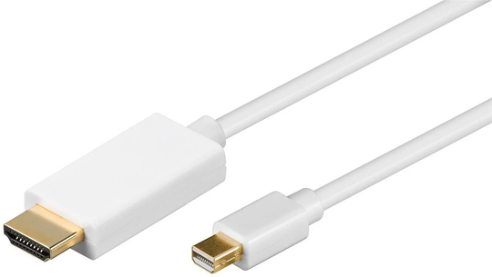 Mini DisplayPort till HDMI-kabel 4K i flera längder (1 meter)