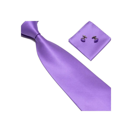 Kostym Accessoarer | Slips + Näsduk + Manschettknappar Ljuslila