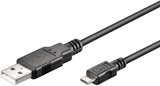 Goobay MicroUSB-kabel svart (0.6 meter)