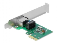 DeLock PCI Express-kort > 1 x Gigabit LAN - Nätverkskort - PCIe 1.1 lågprofil - Gigabit Ethernet