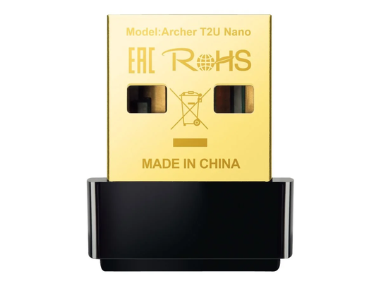 TP-Link T2U Nano AC600 trådlöst WiFi USB-nätverkskort med Dual Band 2.4GHz/5GHz