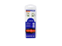 Sinox S-FTP Cat8 nätverkskabel. 1 m. Vit