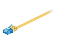 MicroConnect - Nätverkskabel - RJ-45 (hane) till RJ-45 (hane) - 7 m - UTP - CAT 6a - tvinnad, platt - gul