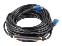 Lanberg - Hög hastighet - HDMI-kabel med Ethernet - HDMI hane till HDMI hane - 15 m - svart