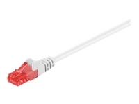 MicroConnect - Nätverkskabel - RJ-45 (hane) till RJ-45 (hane) - 50 cm - 6 mm - UTP - CAT 6 - rund, tvinnad - vit (paket om 10)