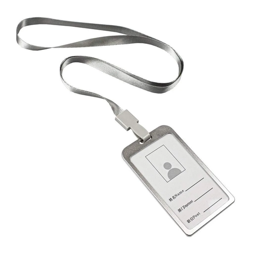 Korthållare med band, Silver