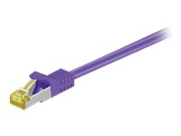 MicroConnect - Nätverkskabel - RJ-45 (hane) till RJ-45 (hane) - 5 m - SFTP, PiMF - CAT 7 - hakfri - lila