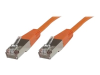MicroConnect - Nätverkskabel - RJ-45 (hane) till RJ-45 (hane) - 25 cm - 6 mm - SFTP - CAT 6 - halogenfri, rund, tvinnad - orange