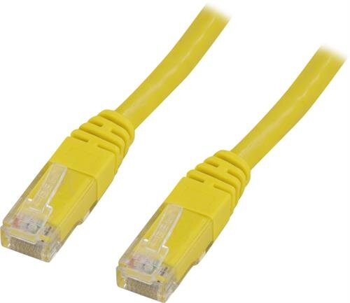 Deltaco UTP Cat6 Nätverkskabel / 0.3m - Gul