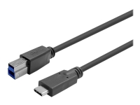 VivoLink - USB-kabel - USB-C (hane) till USB Type B (hane) - USB 3.2 Gen 1 - 0.9 A - 15 m - svart