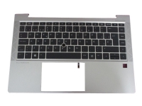 HP - Ersättningstangentbord för bärbar dator - med ClickPad - bakgrundsbelyst - brittisk - med övre skydd - för EliteBook 845 G7 Mobile Thin Client mt46