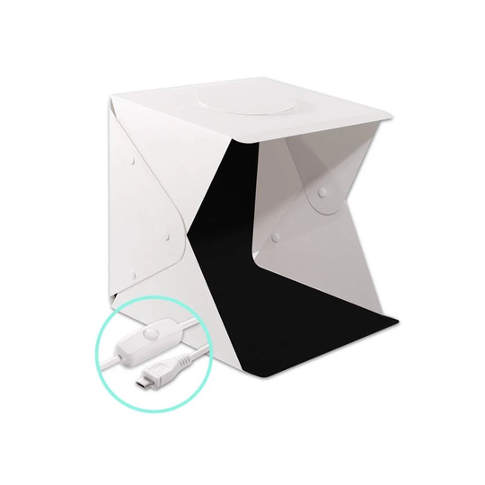 Portabel Fotostudio med USB-driven LED Belysning