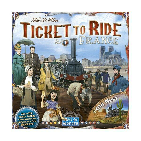 Ticket To Ride Map Collection No 6 - France & Old West Expansion (Nordic+Eng)
