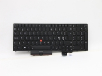 Lite-On - Ersättningstangentbord för bärbar dator - med Trackpoint - bakgrundsbelyst - QWERTY - Nordisk - svart - för ThinkPad P15 Gen 1 20ST, 20SU T15g Gen 1 20UR, 20US