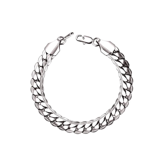 Armband - Kubansk Länk, Silver