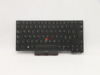 Sunrex - Ersättningstangentbord för bärbar dator - med Trackpoint, UltraNav - bakgrundsbelyst - QWERTY - italiensk - svart - för ThinkPad L14 Gen 1 20U1, 20U2, 20U5, 20U6