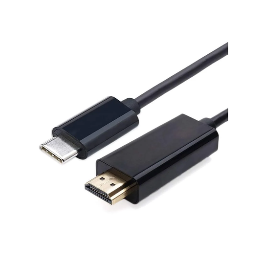 USB-C (3.1) till HDMI (2.0) adapter, 1.8m - Svart