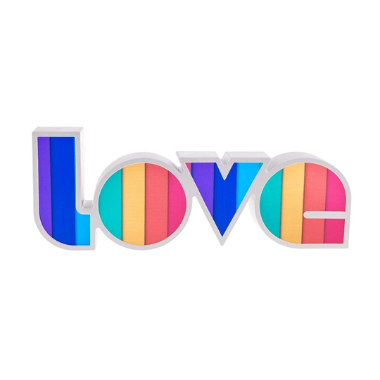 LED-lampa, Regnbågsfärger - Love