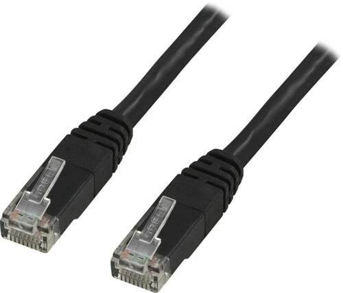 Deltaco UTP Cat6 Nätverkskabel / 2m - Svart