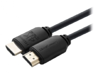 MicroConnect - Hög hastighet - HDMI-kabel med Ethernet - HDMI hane till HDMI hane - 1.5 m - trippelskärmad - svart - inomhus, Dolby DTS-HD Master Audio-support, Dolby TrueHD-support, 4K60 Hz (4096 x 2160) stöd