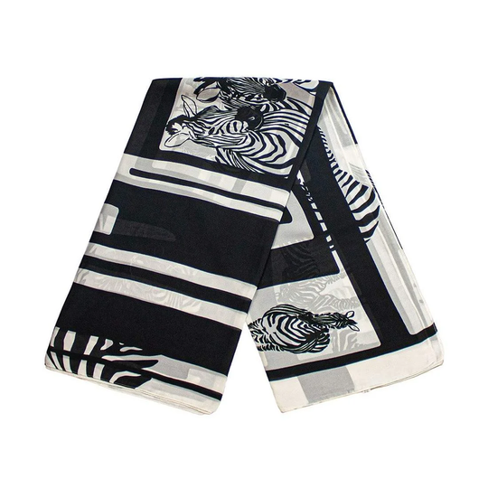 Scarf med zebramotiv, Nr. 19