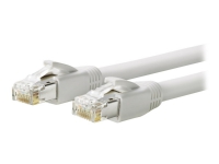 VivoLink - Nätverkskabel - RJ-45 (hane) till RJ-45 (hane) - 40 m - F/FTP - CAT 6a - halogenfri, formpressad, fast - vit