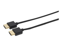 MicroConnect - Hög hastighet - HDMI-kabel med Ethernet - HDMI hane till HDMI hane - 2 m - svart - Dolby TrueHD-support, 4K60 Hz (4096 x 2160) stöd