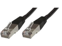 MicroConnect - Nätverkskabel - RJ-45 (hane) till RJ-45 (hane) - 25 cm - F/UTP (folieöverdraget oskärmat tvinnat par) - CAT 6 - halogenfri, formpressad, tvinnad - svart