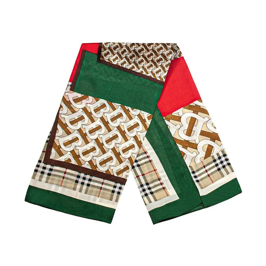 Mönstrad scarf - Brun, Nr. 24