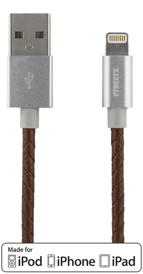 Designad MFi-godkänd USB till Lightning iPhone-laddkabel 1m