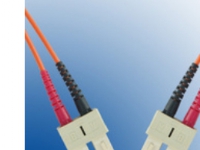 MicroConnect - Nätverkskabel - SC/PC multiläge (hane) till SC/PC multiläge (hane) - 50 m - fiberoptisk - 62,5/125 mikron - OM1 - orange