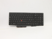Transimage - Ersättningstangentbord för bärbar dator - QWERTY - italiensk - svart - för ThinkPad L15 Gen 1 20U7, 20U8