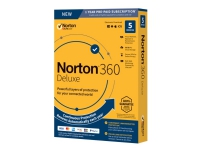 Norton 360 Deluxe - Bokspakke (1 år) - 5 enheter, 50 GB online lagring - Win, Mac, Android, iOS - Tysk