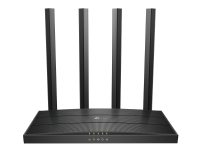 TP-Link Archer C6 (V2) - Trådlös router - 4-ports switch - GigE - 802.11a/b/g/n/ac - Dual Band